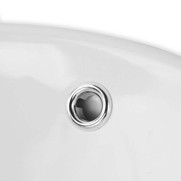 Раковина ванной комнаты круглой белой столешницы шкафа керамическая